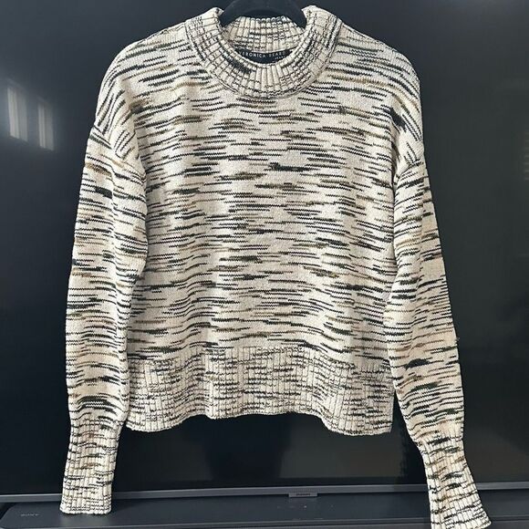 Veronica Beard Gerona Organic Cotton Crewneck Sweater Size M - Picture 4 of 11